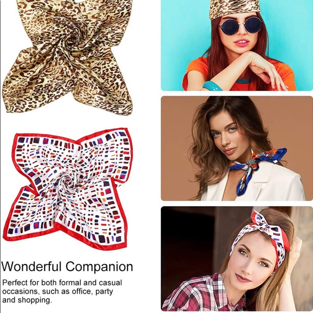 🆕NIP: Multi-Purpose Silk/Polyester Scarf/Wrap - Picture 2 of 3